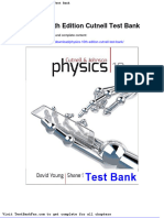 Physics 10th Edition Cutnell Test Bank