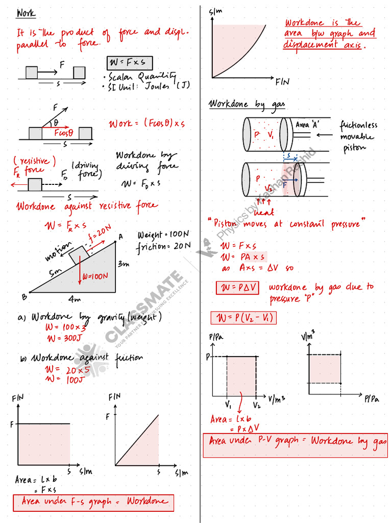 8 Work Energy Power Pdf Applied And Interdisciplinary Physics