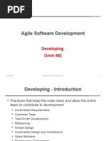 Agile SW Dev - Unit 4B