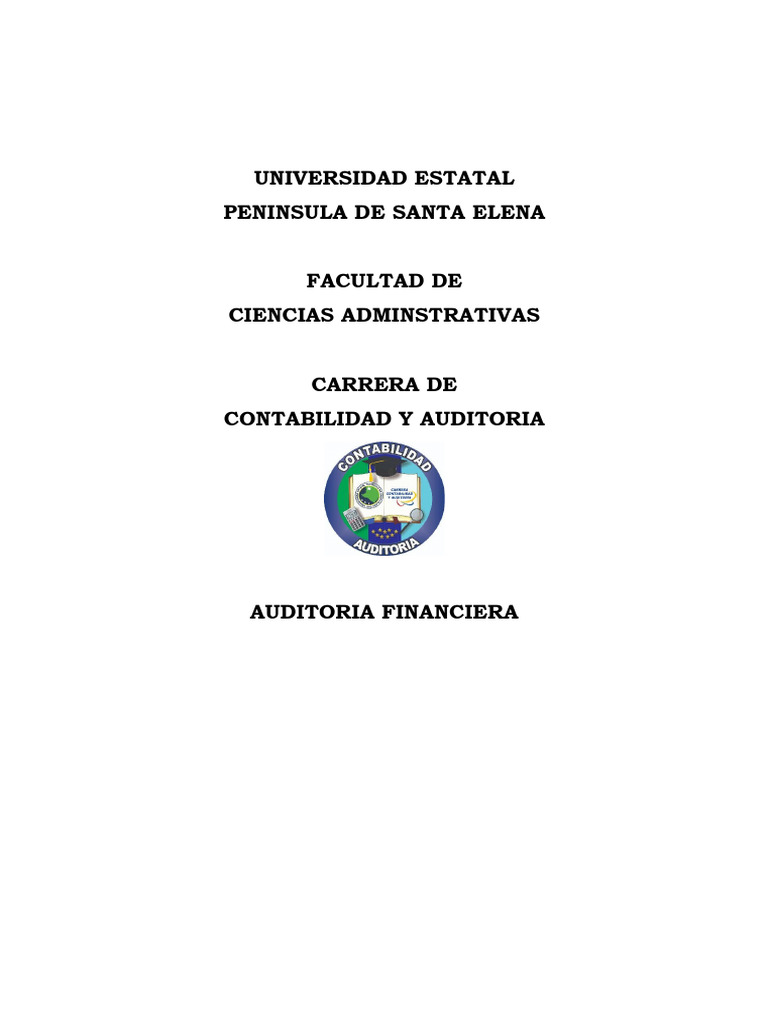 Estructura Auditoria Financiera 1 | PDF | Auditoría | Contador
