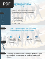 Good Citizenship Values and Youth Moral Recovery Program For Nation-Building