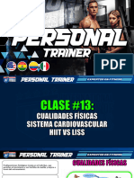 Clase 13 Cualidades Físicas - Sistema Cardiovascular - Hiit VS Liss Personal Trainer