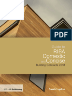Guide To RIBA Domestic and Concise Building Contracts 2018