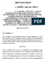 Apolinario T. Camsol, Et. Al. V Seventh Division of The Sandiganbayan, Headed by Its Chairperson