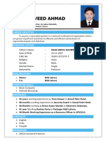 CV - Mian Naveed Ahmed