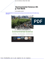 Visualizing Environmental Science 4th Edition Berg Test Bank
