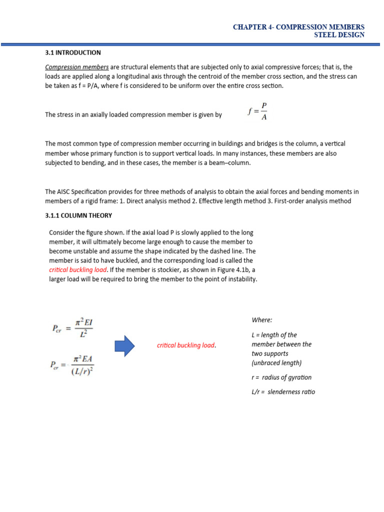 3. Design of Compression Members+%281%29 | PDF