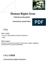 Human Right Issue-Syeda Tahira