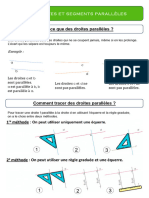 Leçon de Géométrie Droites Parallèles