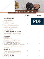 Menu Tartufo 11 2021