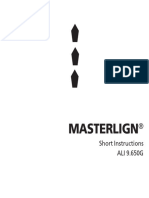 MASTERLIGN Short-Instructions ALI-9.560 08-98 1.xx G