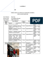 Format Rencana Kegiatan Mahasiswa Peserta