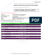 Bulletin Provisoire