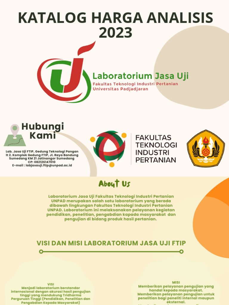 Layanan Uji Laboratorium FTIP UNPAD 2023 | PDF | Pengembangan Diri ...
