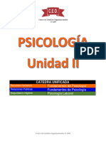 PSICOLOGÍA CÁTEDRA UNIFICADA Unidad II