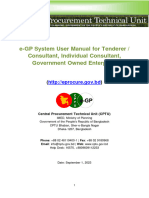 E-GP System User Manual - Tenderer - Consultant