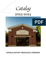 Central Seminary 2023-2024 Catalog
