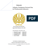 Makalah Pendapatan Per Kapita, Nasional Dan Struktur Perekonomian Indonesia - Kelompok 3 - PTE