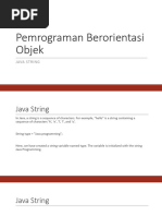 Pertemuan 10 - Java String