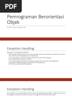 Pertemuan 11 - Exception Handling