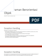 Pertemuan 11 - Exception Handling