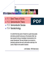 Semiconductor Theory and Devices 11.1 - 11.2