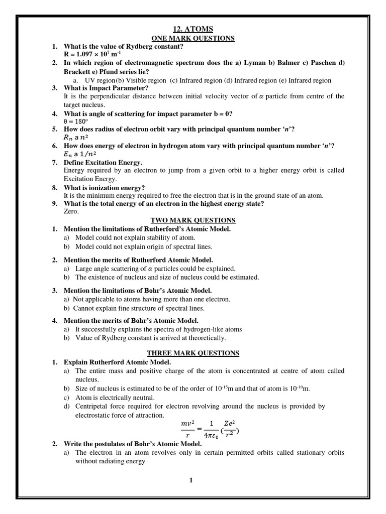 Atoms Pdf Electron Atoms