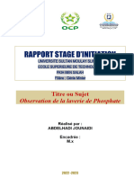 Rapport de stage OCP BENI AMIR JOUNAIDI ABDELHADI 