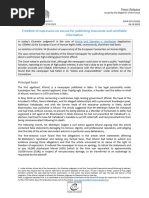 Lindon, Otchakovsky-Laurens and July v. France (GC) | PDF ...
