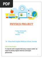 Tushar Deshmukh Physics Project