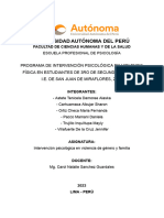 Programa de Intervención Psicológica en Violencia Física