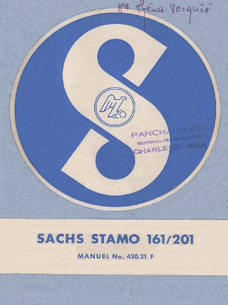 Moteur Sachs Stamo 201 | PDF