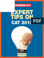 Expert Tips On CAT 2015
