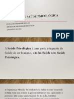 Apresentação SAUDE PSICOLÓGICA