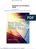 Practical Real Estate Law 7th Edition Hinkel Test Bank