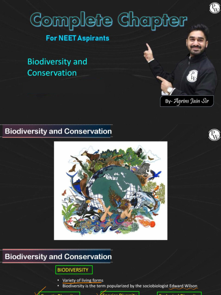 BIODIVERSITY AND CONSERVATION - Class Notes - NEET Mind-Map | PDF