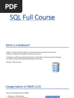 SQL Full Course Notes