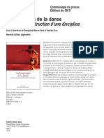 CP Ditions CN D Anthropologie de La Danse