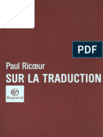 Paul Ricoeur Sur la traduction 2004