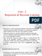 Unit 2linear Regression Bayesian Learning