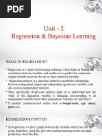 Unit 2linear Regression Bayesian Learning