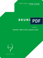 Brunello: Short Written Question
