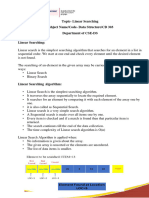 L7 - CD 303 Linear Array - Linear Searching