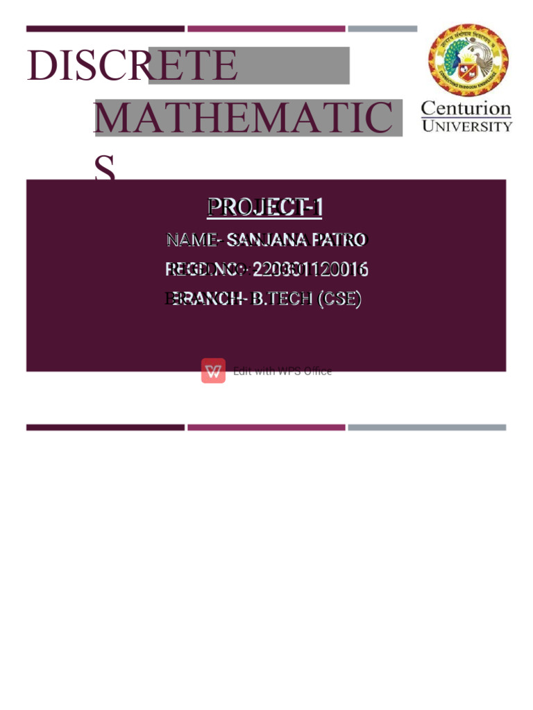 Discrete Math | PDF | Syntax (Logic) | Boolean Algebra