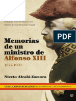 Alcala Zamora Niceto - Memorias de Un Ministro de Alfonso XIII (1877 1930)