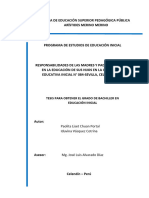 Grupo #04-Responsabilidad de Madres y Padres de Familia en La Educación de Sus Hijos en La Institución Educativa Inicial N°084-Sevilla, Celendín 2022