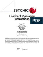 Manual Crestchic Loadbank 240 480 DC 200kW