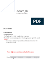 Lecture_02 Part 01 IP Address Subnetting