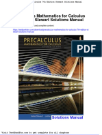 Precalculus Mathematics For Calculus 7th Edition Stewart Solutions Manual