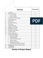 Format of MRP